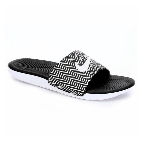 nike kawa print slides